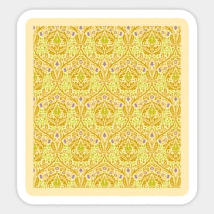 William Morris Golden Bough Colorway Yellow and Blue Sticker